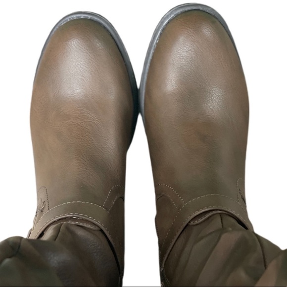 White Mountain- Brown Ruched Liona Boot - Size 8 Wide Calf - NIB! - Picture 3 of 13